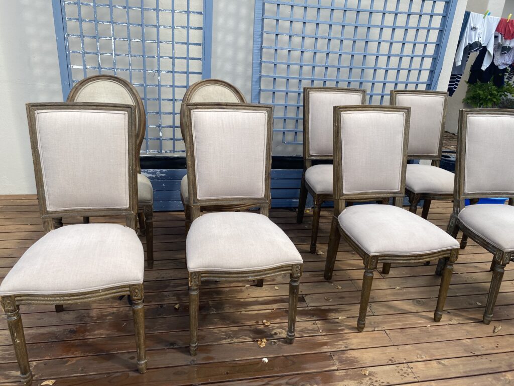 Chairs Cleaned by Professional Chair Cleaners