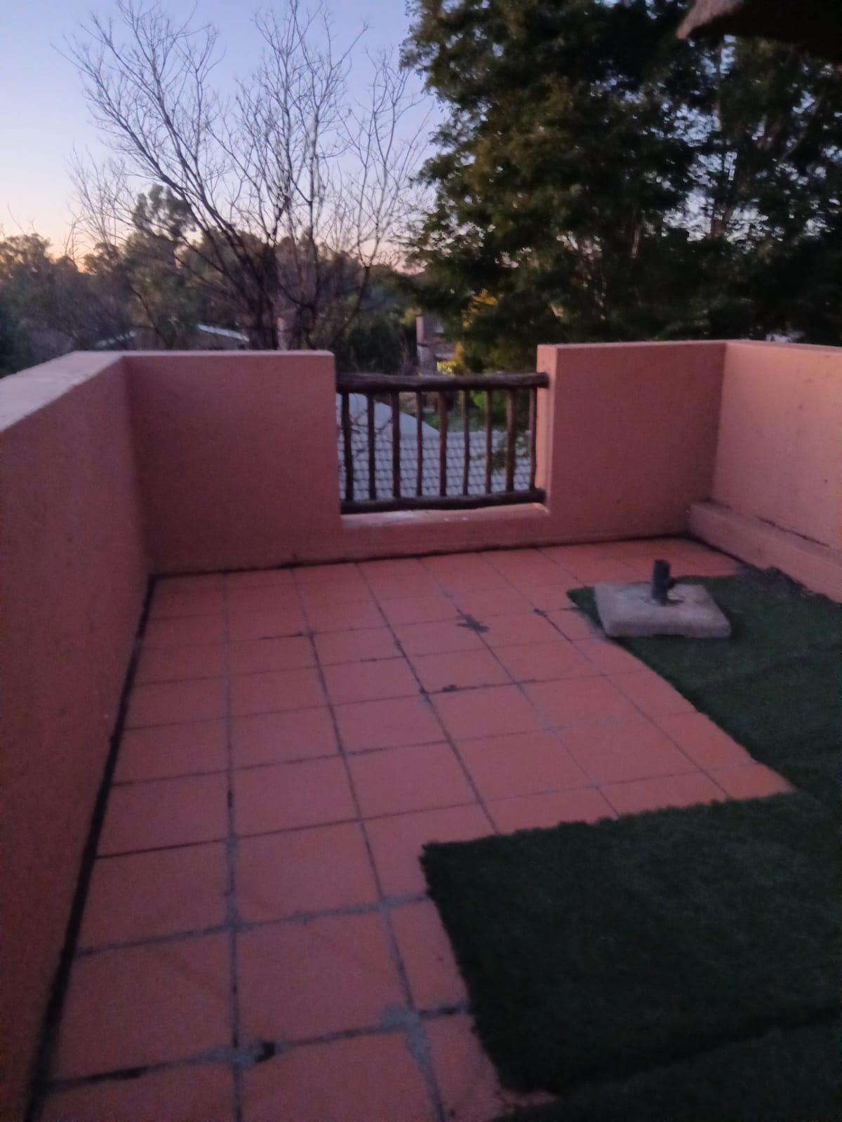Balcony cleaning project after treatment