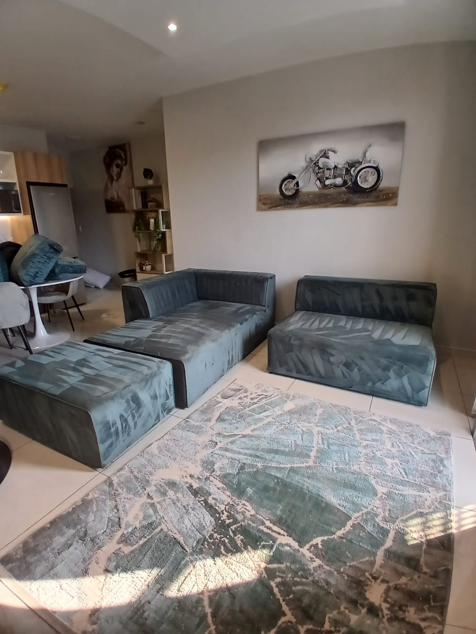 Couch seating after cleaning with a refreshed finish